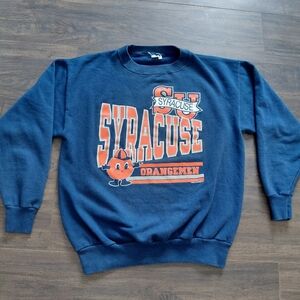 Vintage Syracuse Orangeman Sweatshirt - Crewneck - Blue Otto Orange Vtg